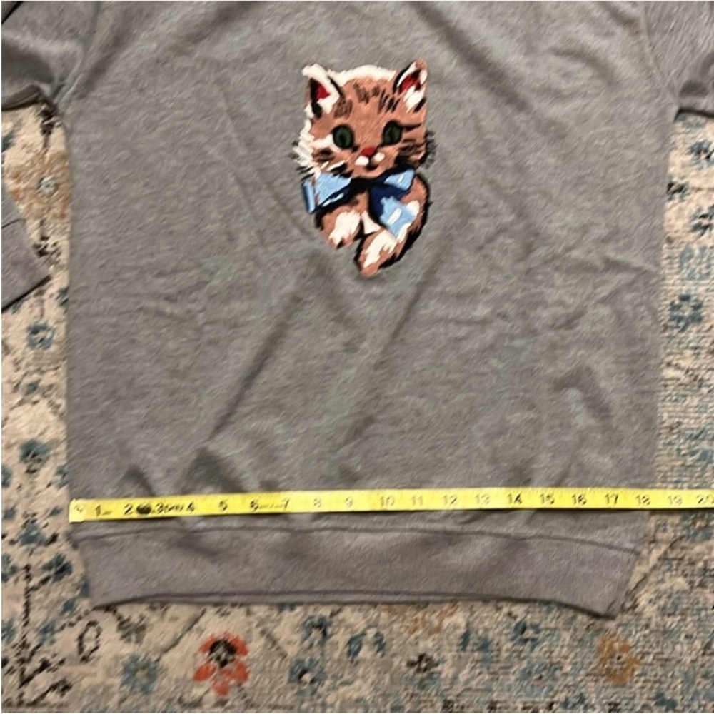 NWT Kitschy Kitty Embroidered Sweatshirt Size Small - Picture 9 of 15